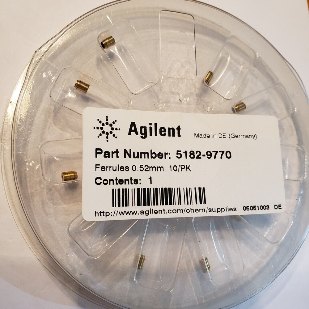 Genuine Agilent GRAPHPACK Ferrules - 0.52mm - Gerstel Style  Part # 5182-9770