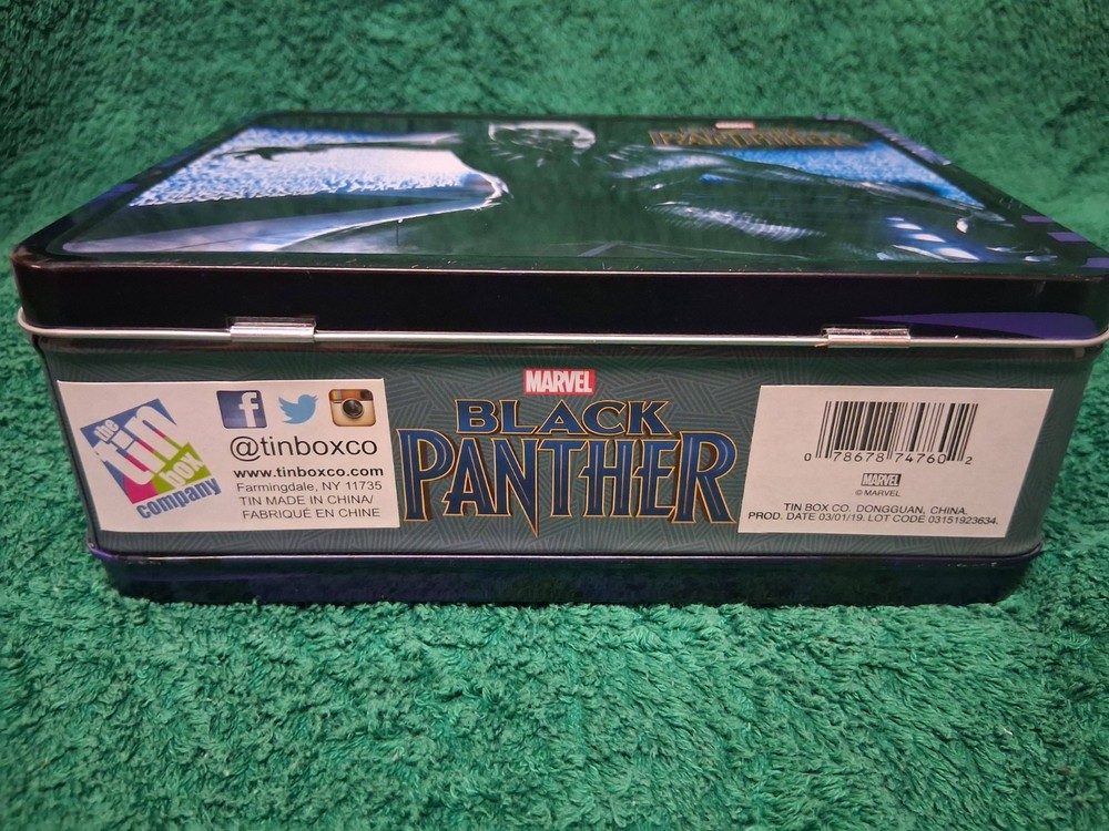Marvel Black Panther small Tin Lunch Box