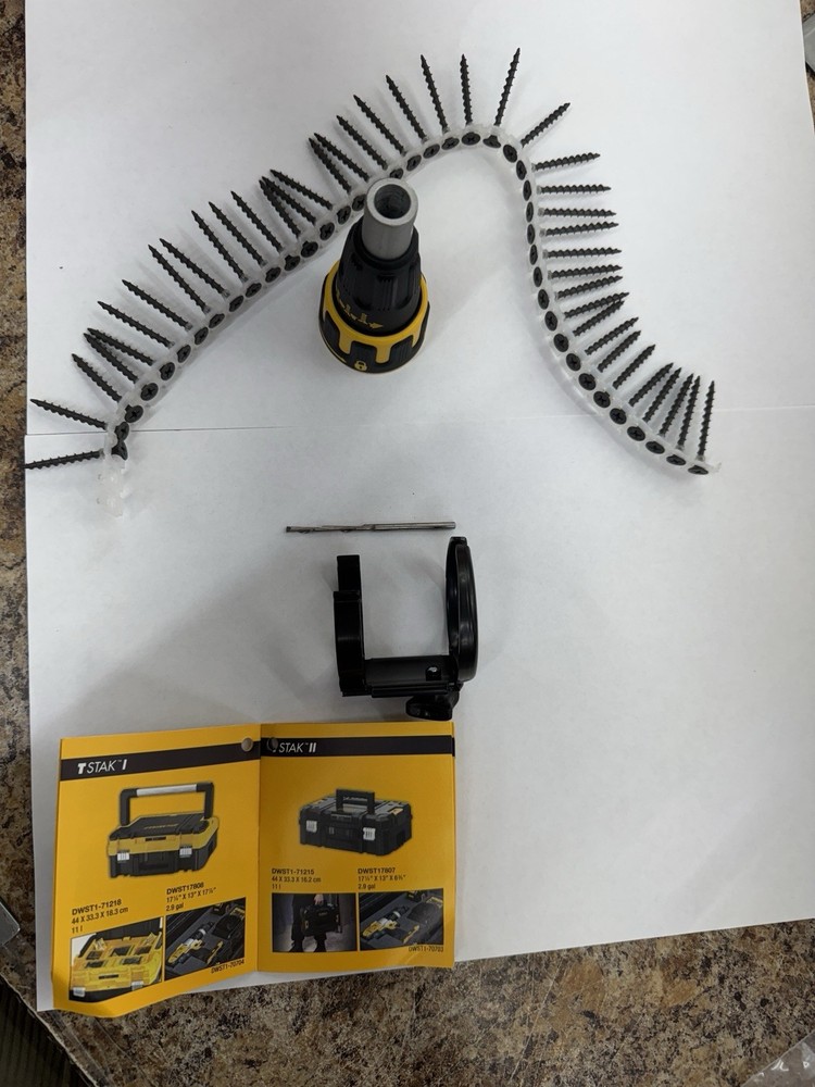 DEWALT Screw Gun Collated Attachment cordless rotary Combo hard case