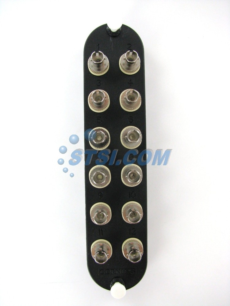 Corning CCH-CP12-15T Panel 12 ST Simplex OM1 Multimode 62.5 Adapters BULK ~STSI