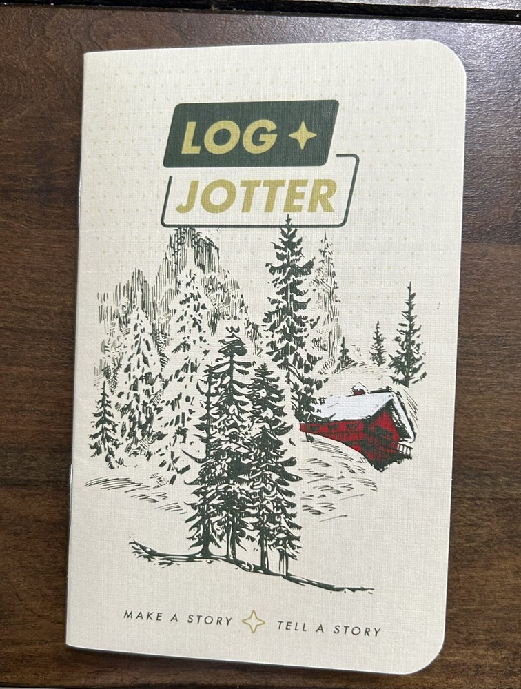 Log + Jotter  Dot Graph Notebook  “ Snow ”  Dec  2023