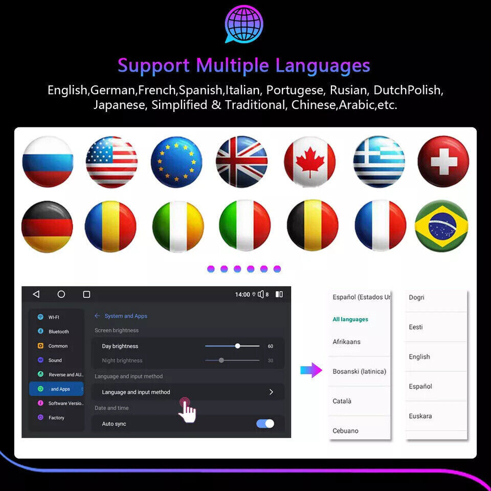 For Toyota Corolla 2003-2008 Android 13 Car Stereo Radio GPS Navi Player WIFI BT