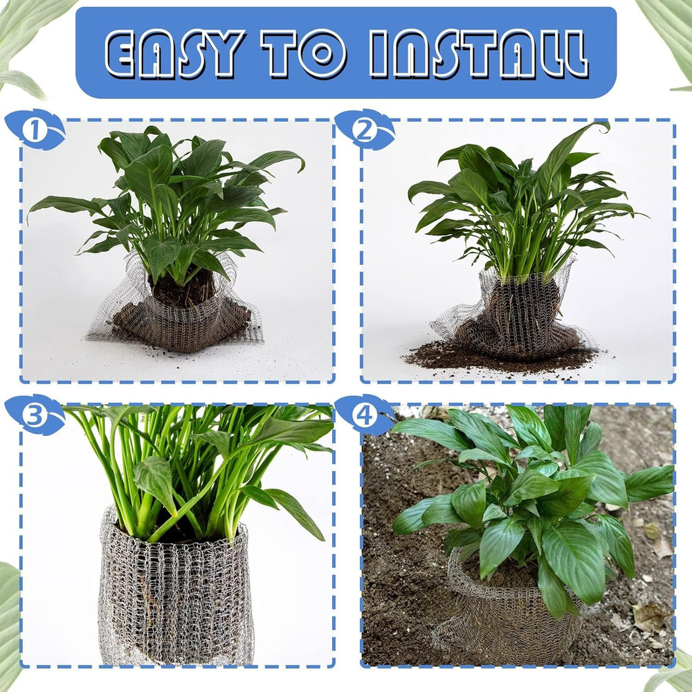 6Pcs Root Guard Gopher Proof Wire Basket Mole and Vole Mesh Wire Baskets Undergr
