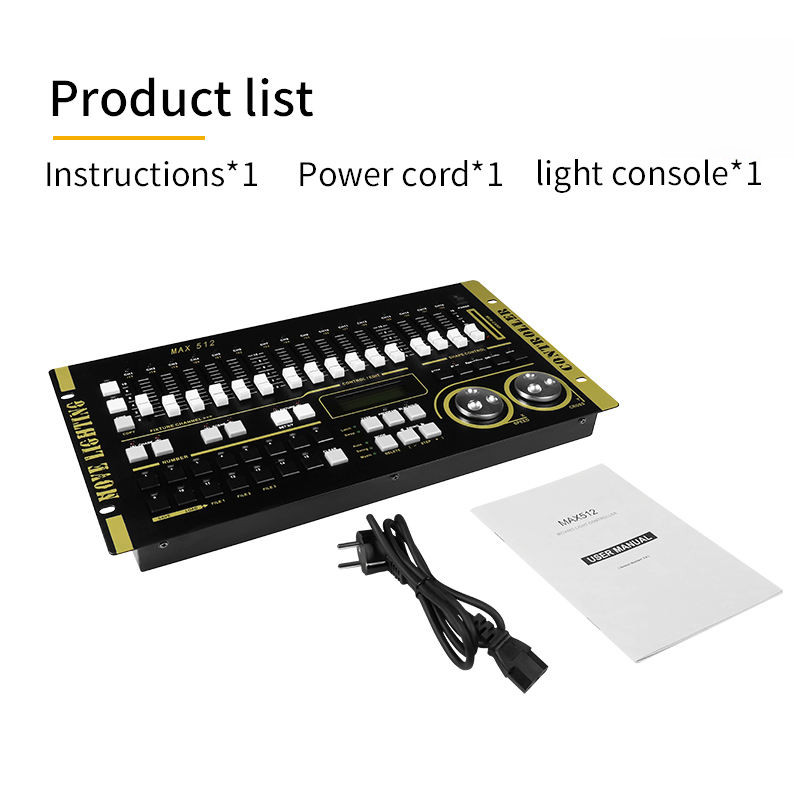 Professional DMX 512 Lighting Controller for Stage DJ Disco MAX 512 DMX Console