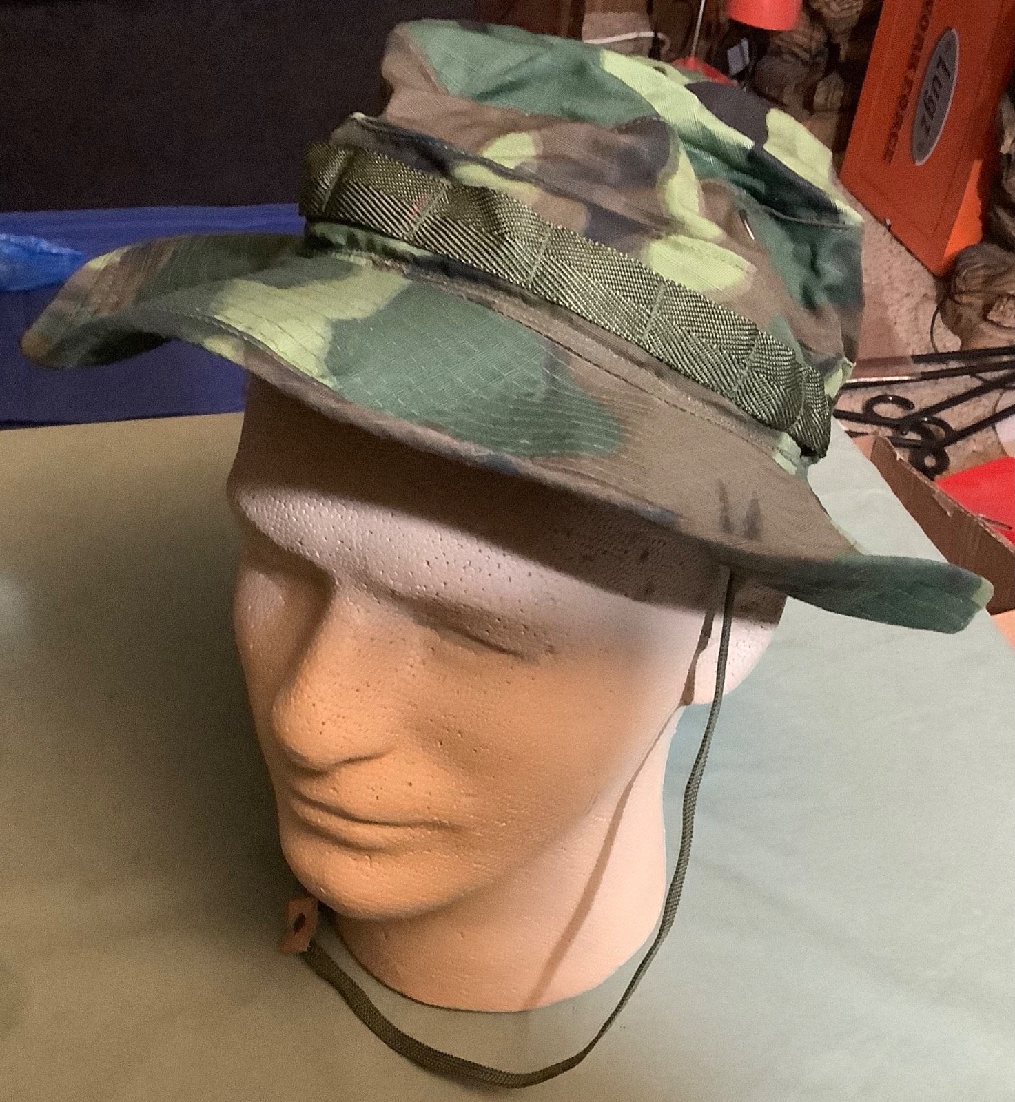 U.S. MILITARY ISSUE VIETNAM WAR ERA JUNGLE HAT: 6 7/8 + 1980’s U.S. JUNGLE HAT