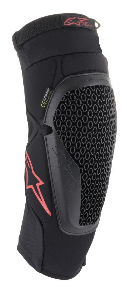 Alpinestars Bionic Flex Knee Protector Black Red Armor