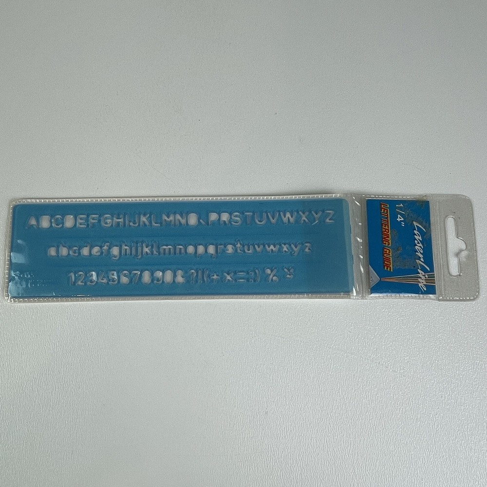 Laser Line Lettering Guide Vintage Drafting Hand Letters Tool Template