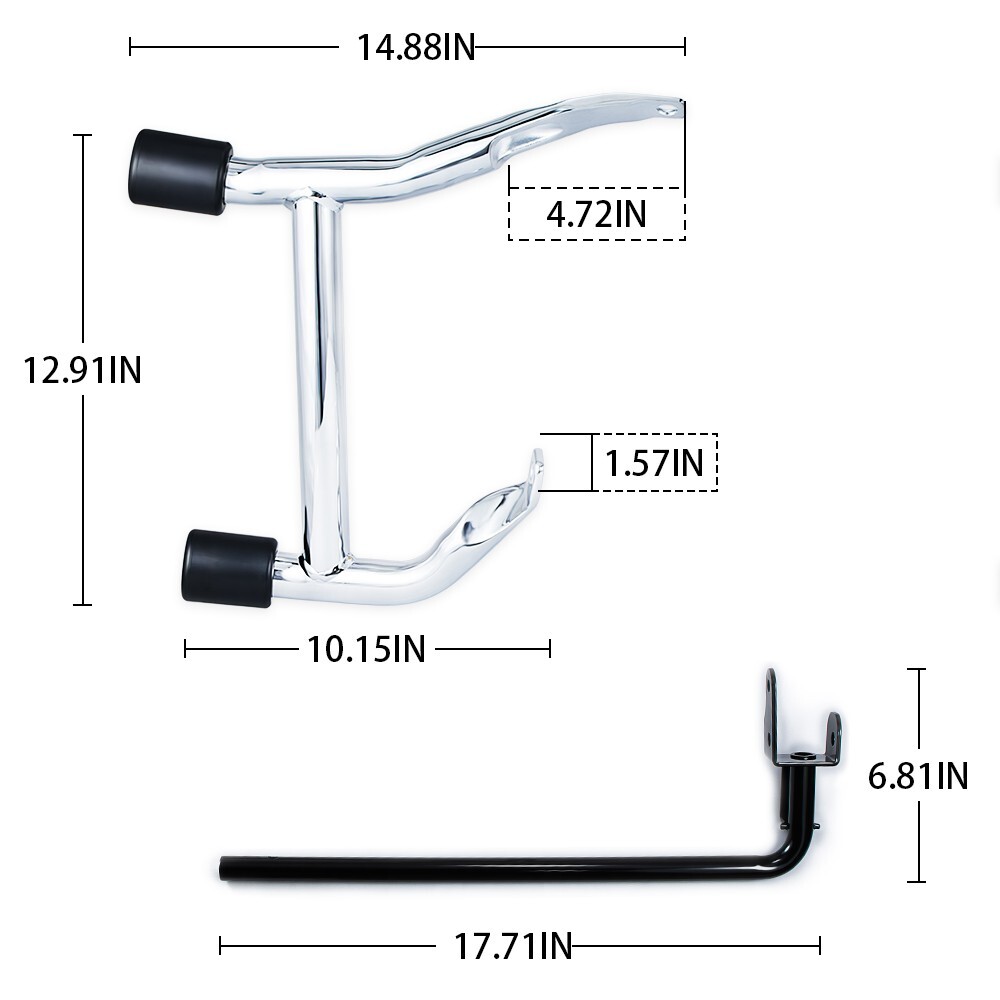 Saddlebags Guards Crash Rails Bars For Harley Touring Road Street Glides 14-25