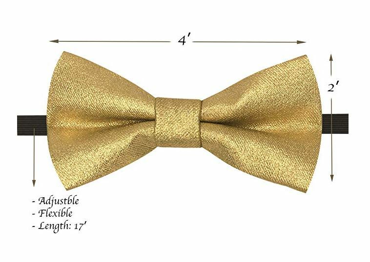Metallic Gold toddler bow tie and suspenders set for baby, 5 to 6 years old boy