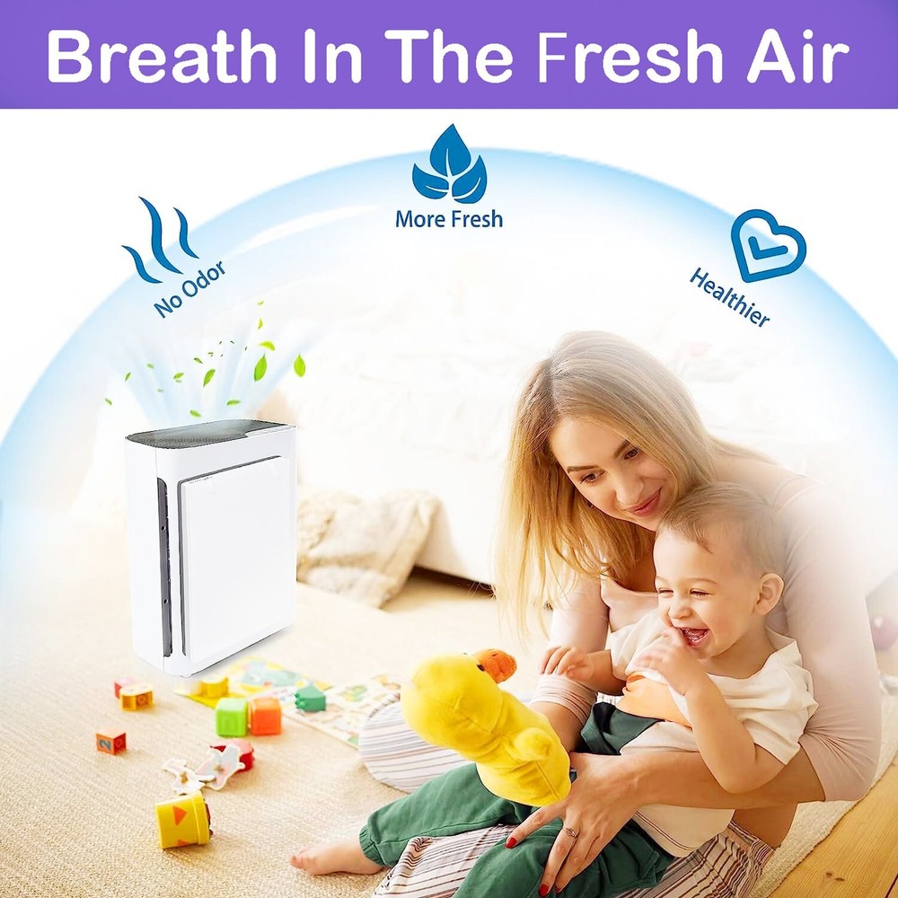 2 Pack Replacement HEPA Filter Set for LEVOIT Vital 100-RF Air Purifier
