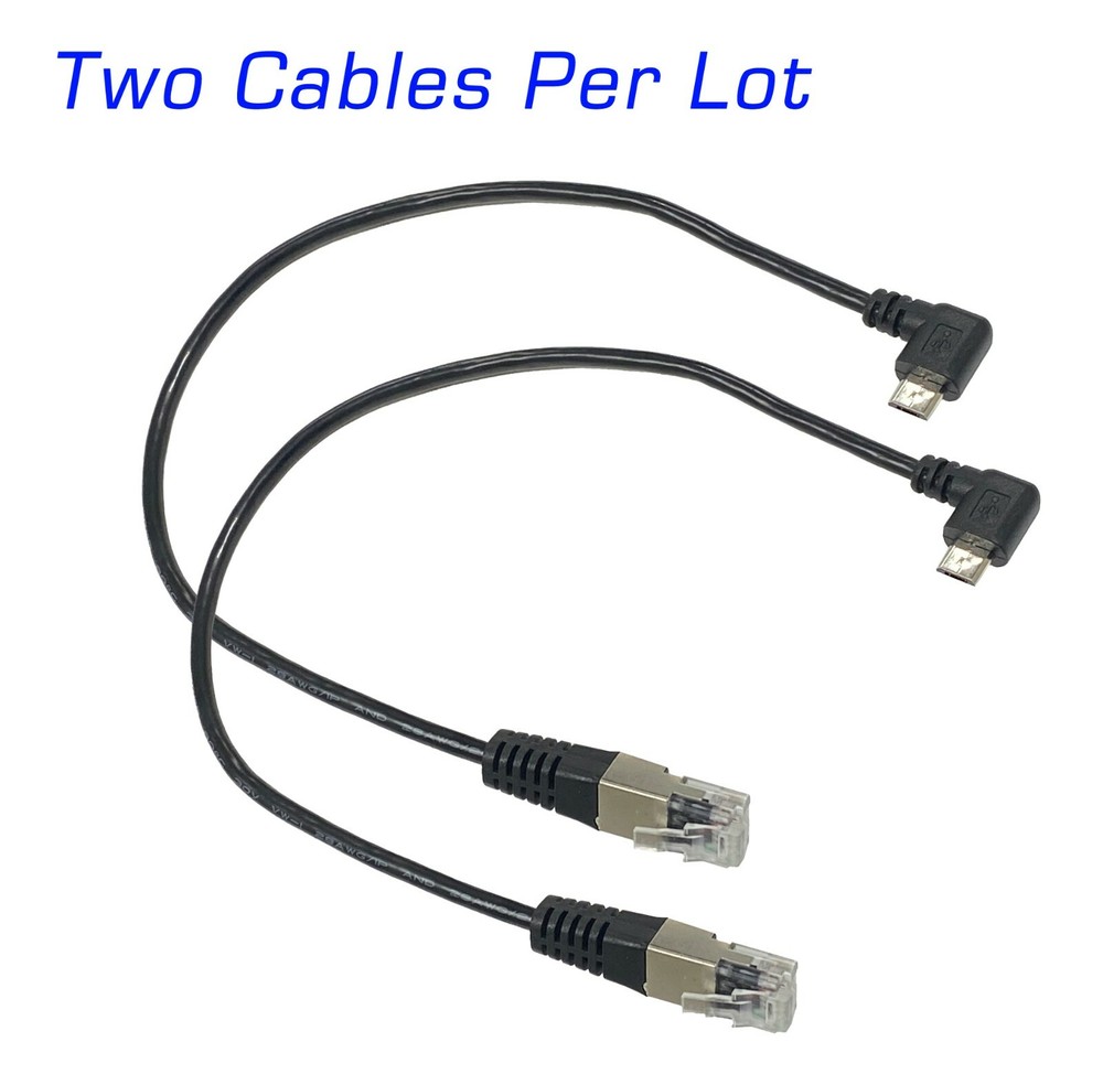 Axis P1245 Compatible Sensor Unit Cable, 12" (.3m) Micro USB to Shielded RJ12