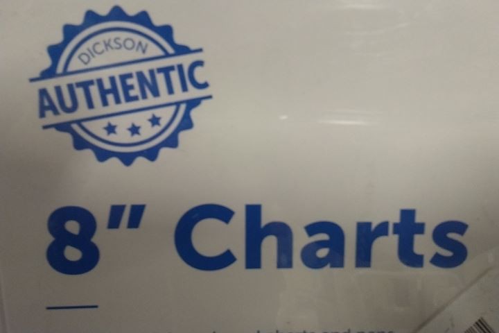 Dickson C448 300 Pk 8 In Circular Chart Diameter Circular Paper Chart