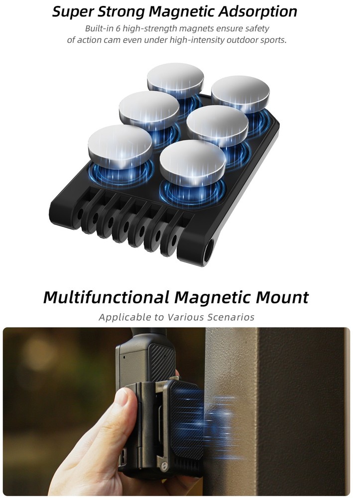 For DJI OSMO Pocket 3 Camera Magnetic Mount Base Multifunctional Desktop Bracket
