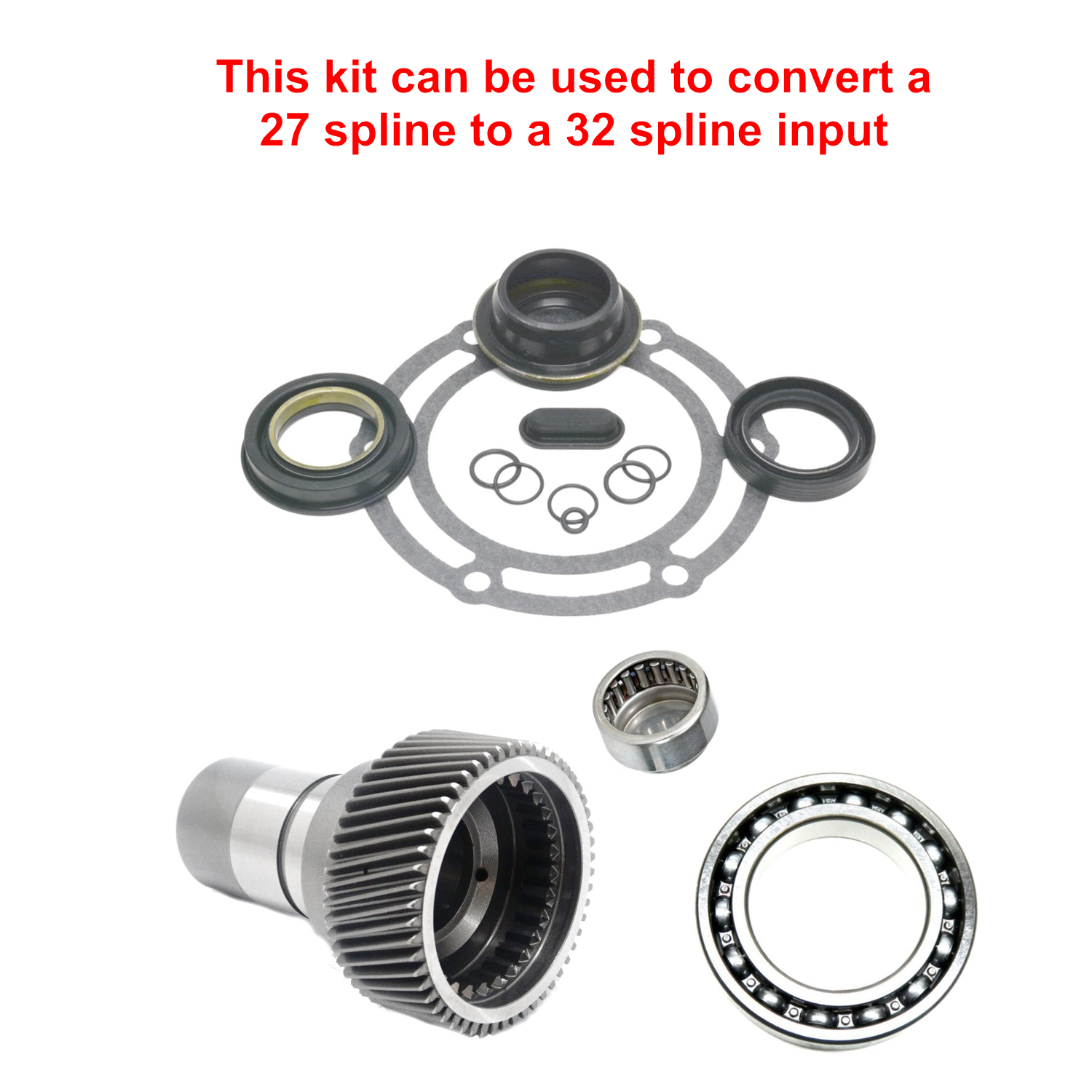 NP246 Transfer Case 32 Spline Input Shaft Kit for Narrow Bearing .630 Chevy GMC