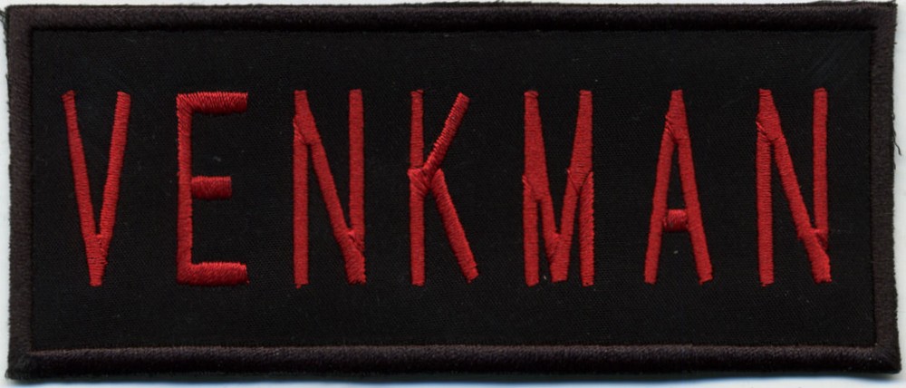 Ghostbusters 2 Style Embroidered Name Tag Iron on Patch - VENKMAN