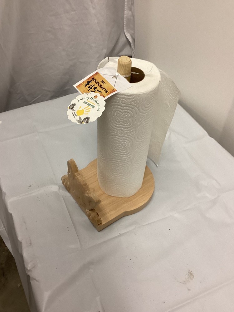 Custom Paper Towel Holder with Cat face