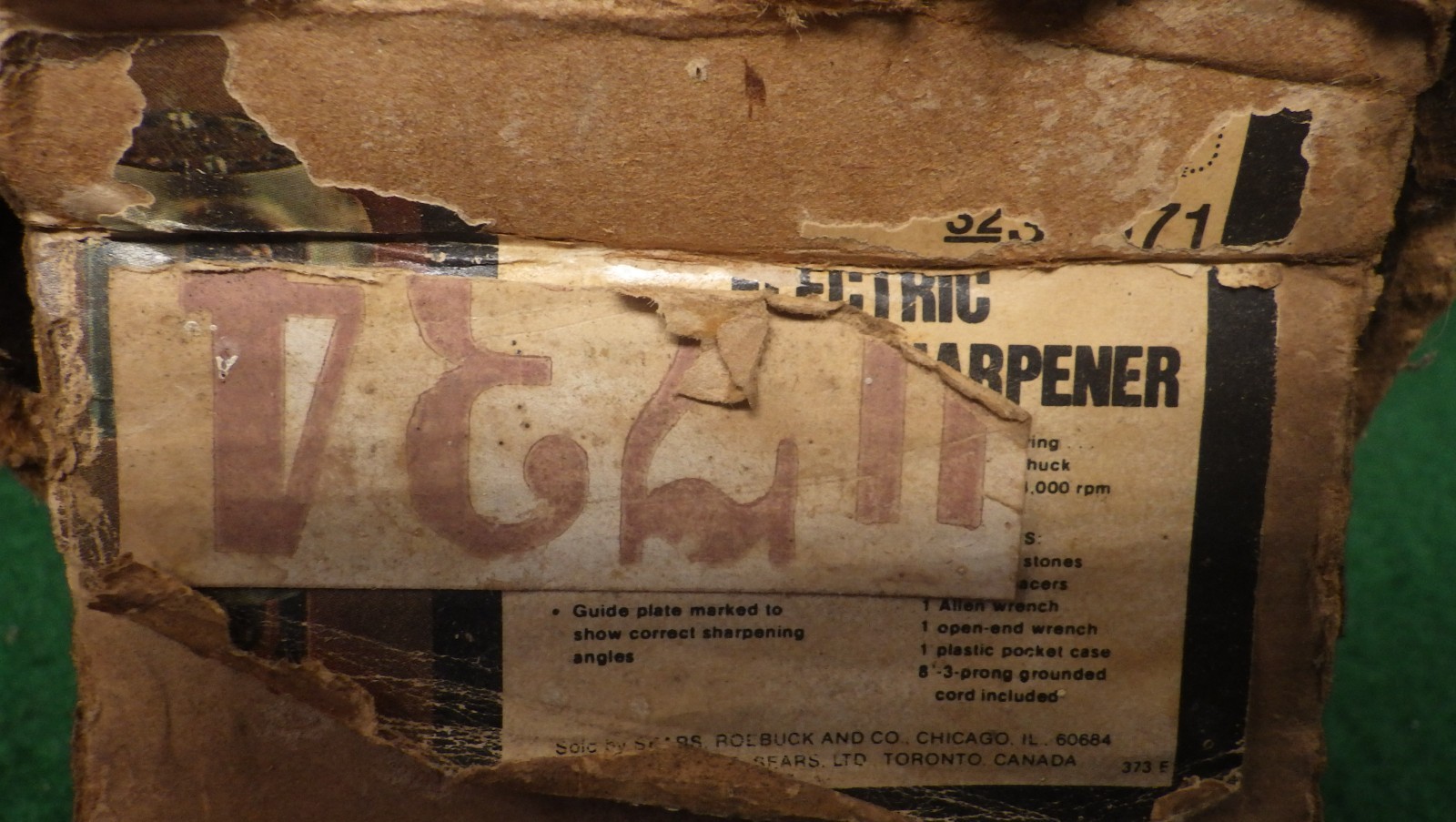 Vintage Craftsman Electric Rotary Tool/Die Grinder/Chainsaw Sharpener 32-36571