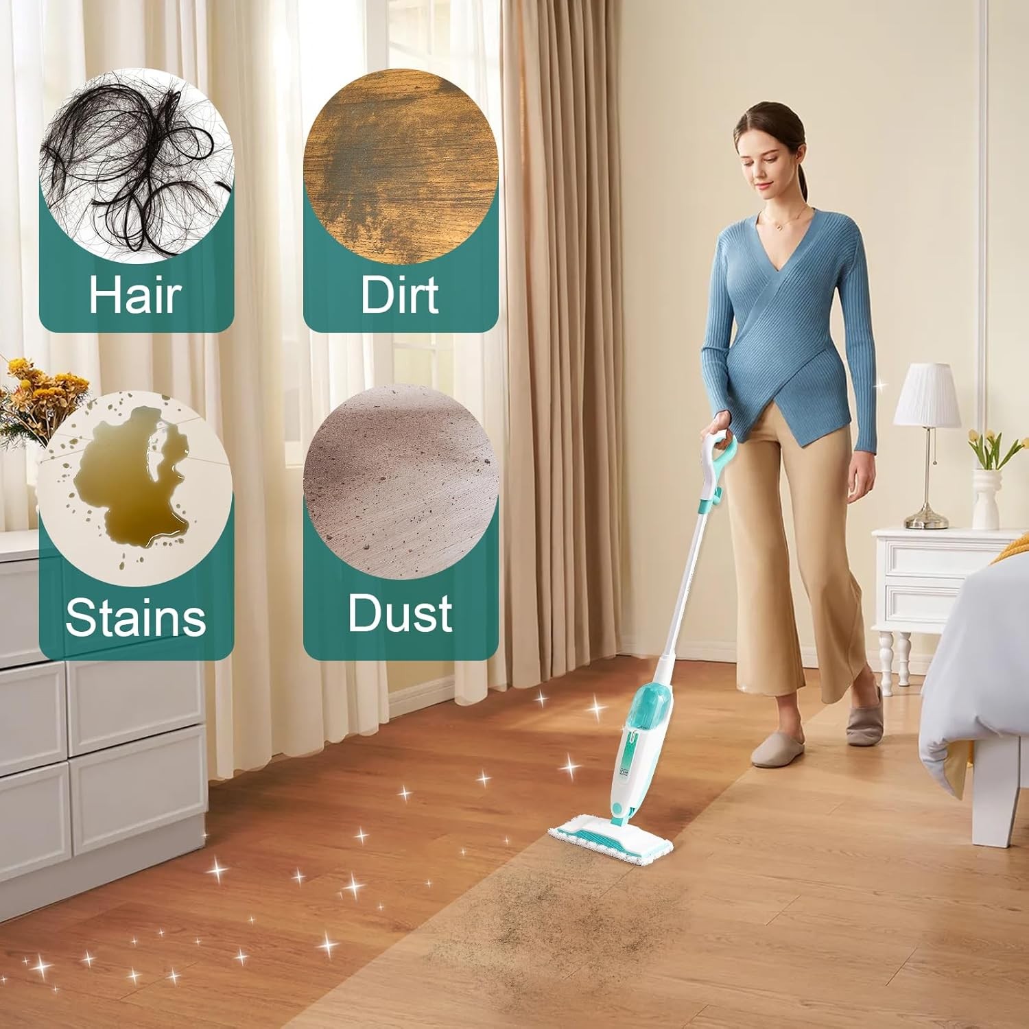 6 Pack Steam Mop Replacement Pads for Shark Steam Mops S1000/S1000A/S1000C/S1000