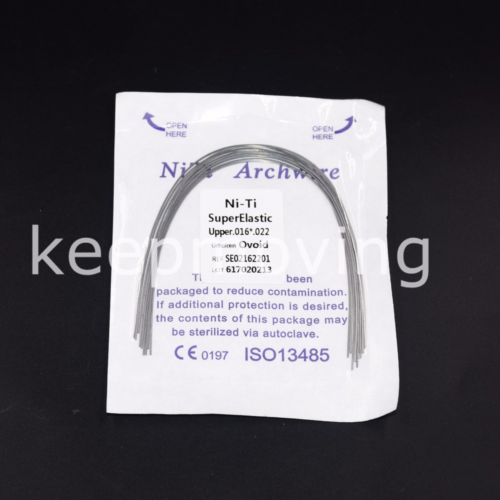 10*Dental Orthodontic Super Elastic Niti Rectangular Arch Wire 16*22 Upper&Lower