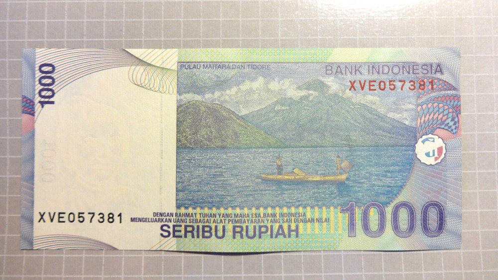 Indonesia 2011 1000 Rupiah UNC Banknote 👀