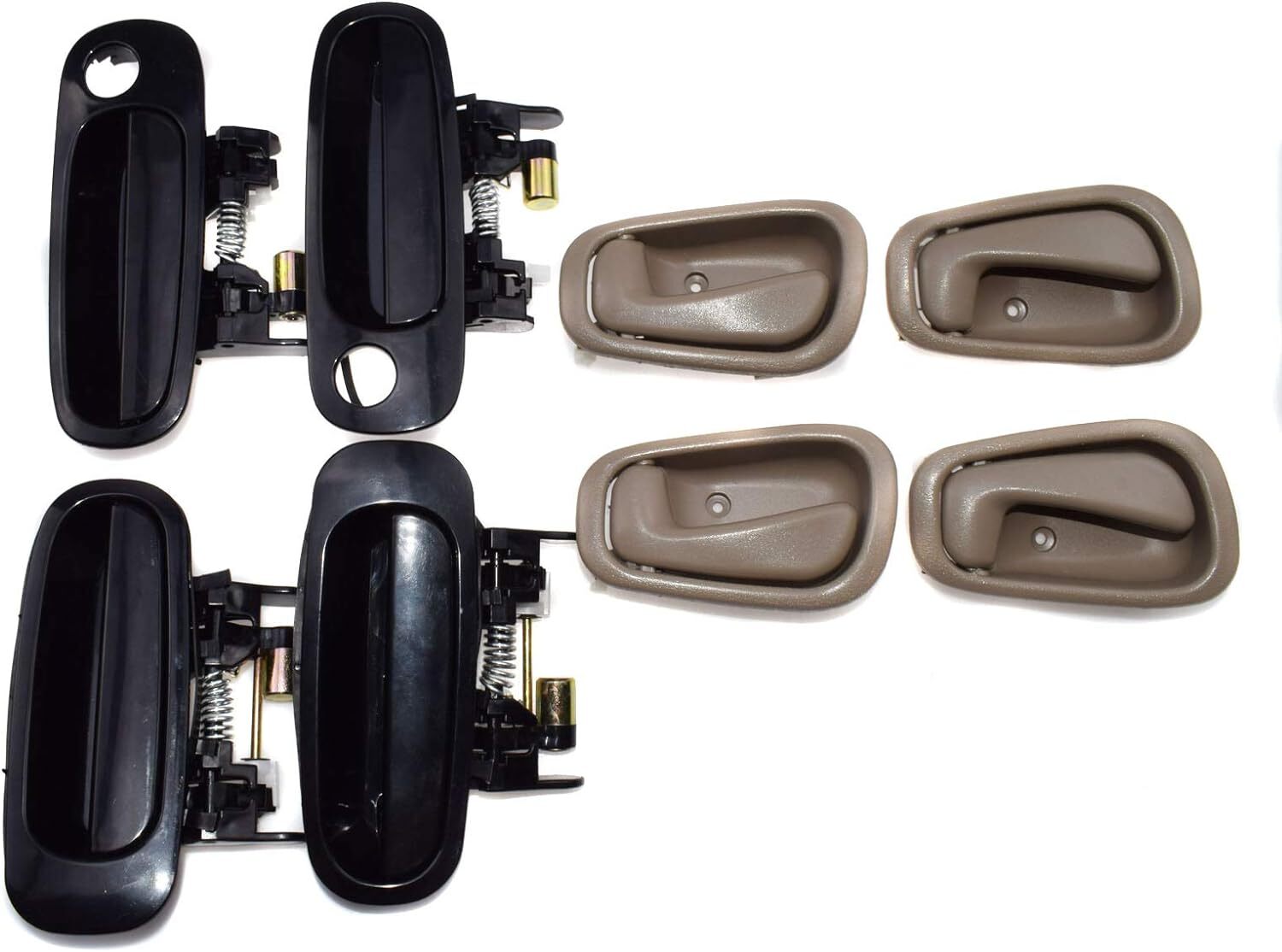 COMPLETE 8PCS Inside Outside Door Handles For 98-02 Toyota Corolla Full Set