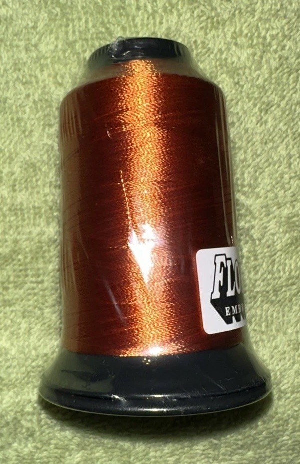 Floriani Embroidery Thread PF578 Rust Colored Polyester 1,100 Yards NOS
