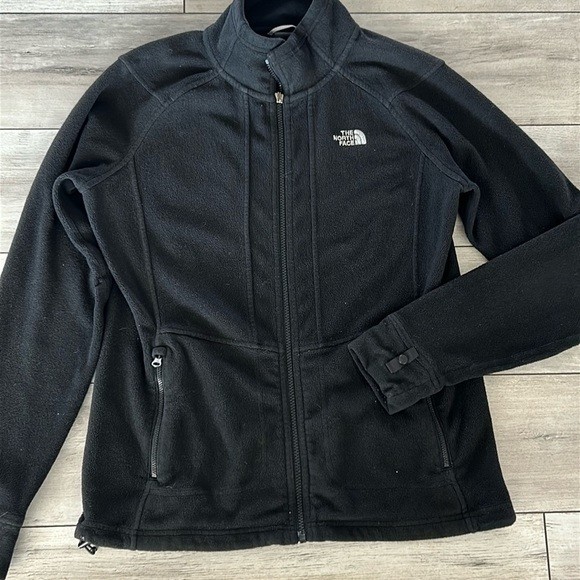 The North Face black fleece jacket size medium