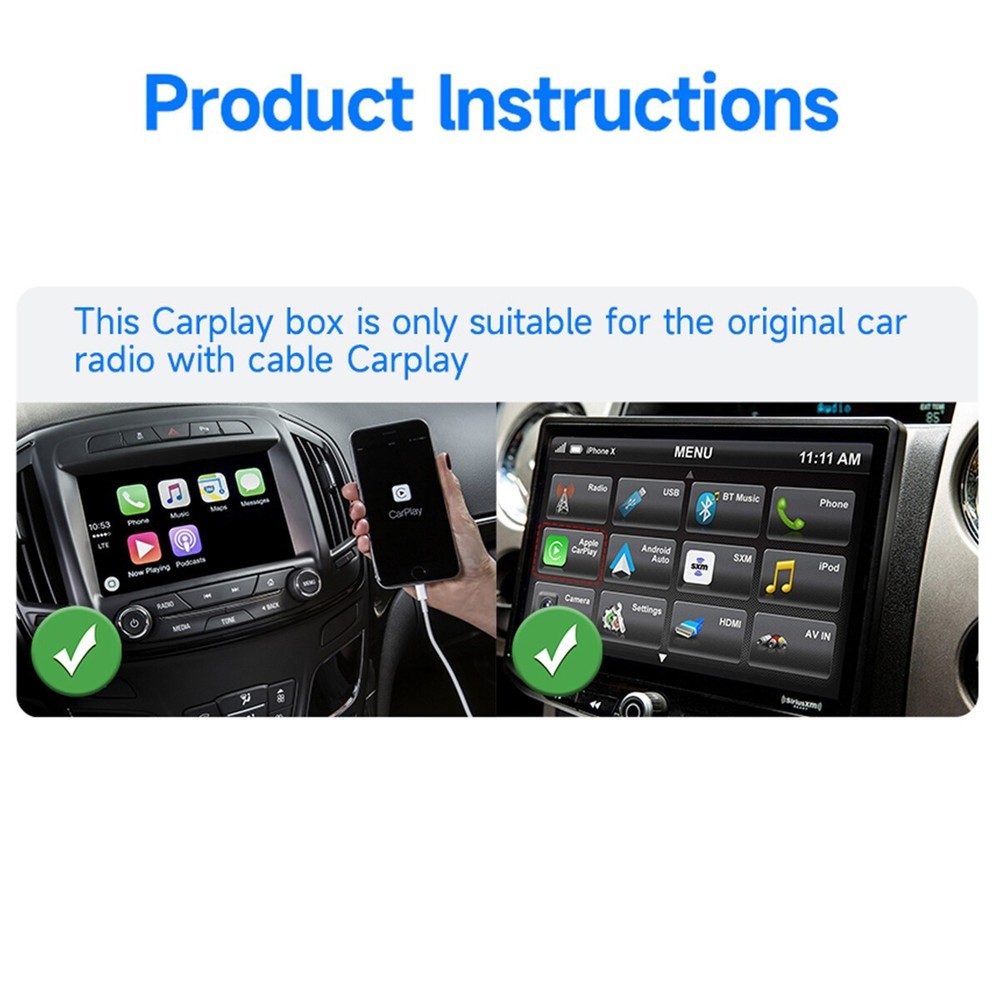USB Wireless CarPlay Adapter Fit iPhone Apple Wireless Carplay Dongle Plug Play