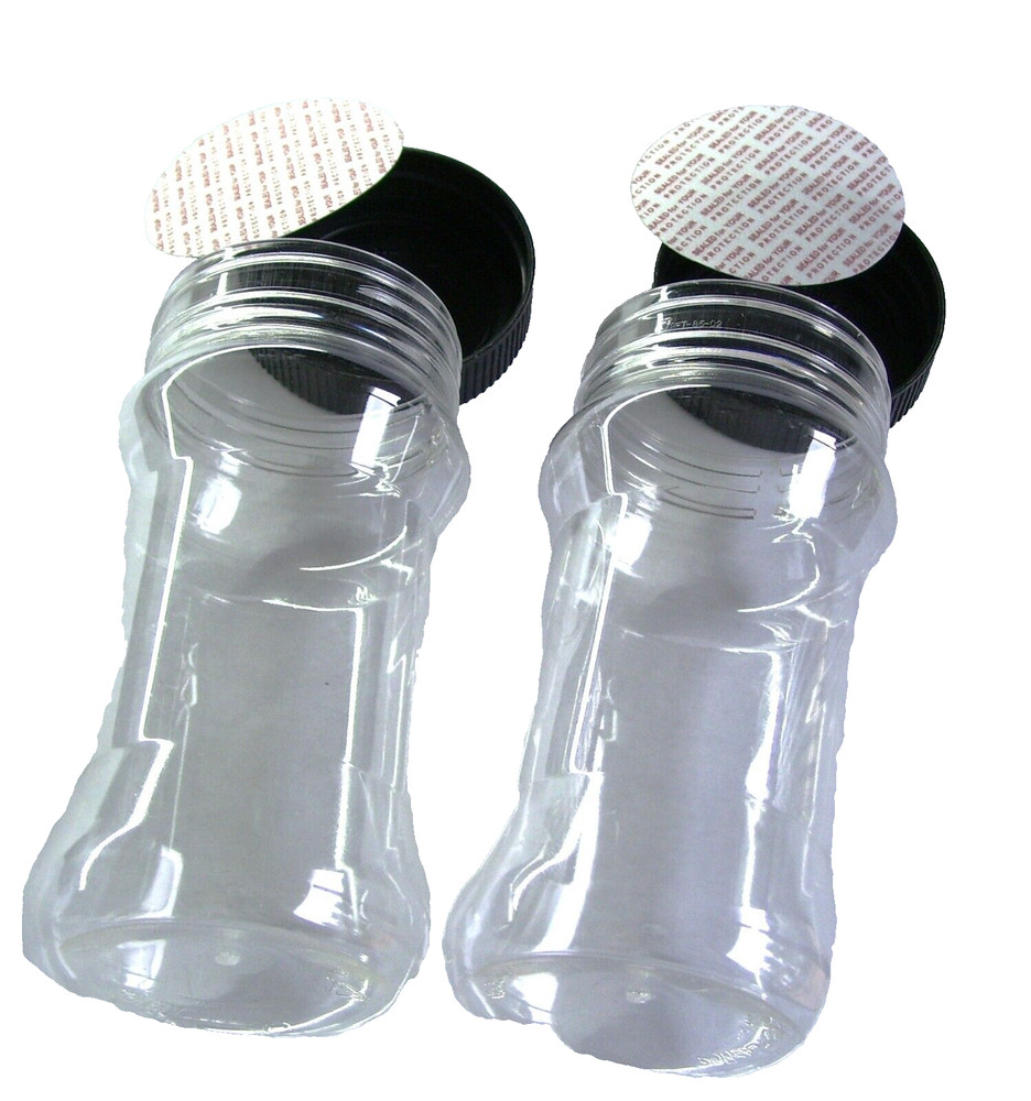 spice jars 11 oz clear