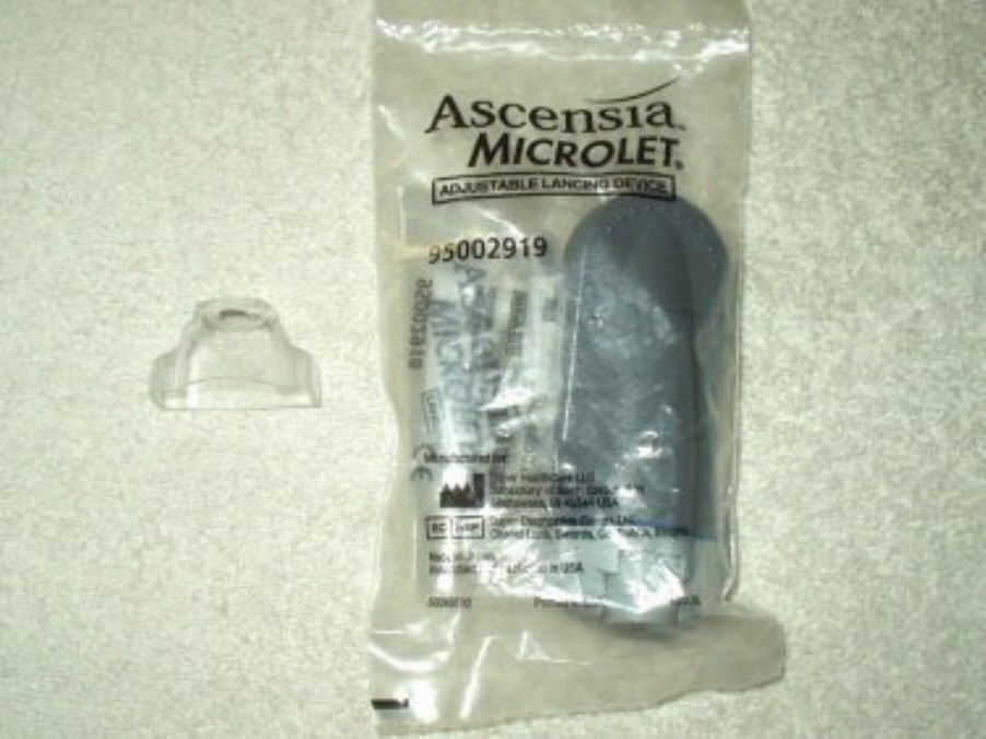 ascensia microlet lancing device sealed w/ AST cap