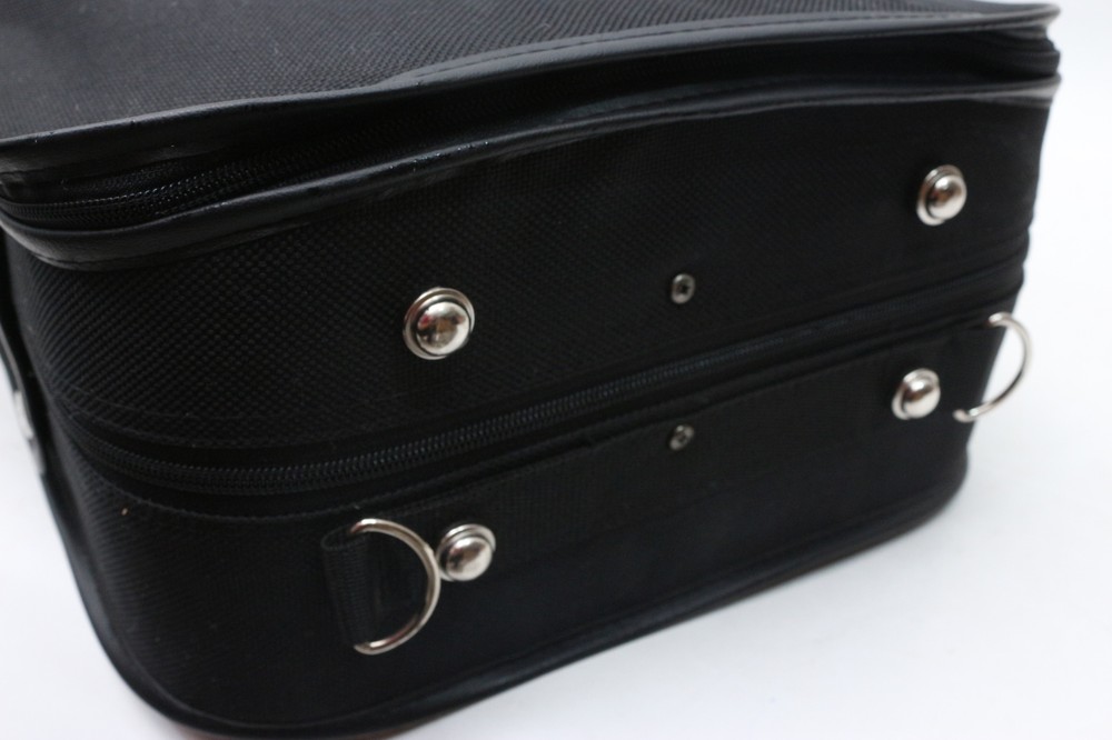 Protable Viola Case Oxford Durable Red Padding Strong Waterproof Black