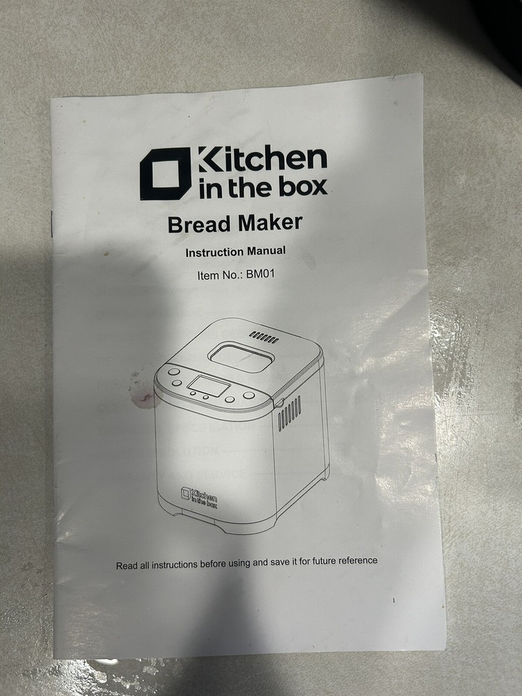 Kitchen in the box Bread Maker Machine with Gluten-Free Setting 2LB 1.5LB 1LB...