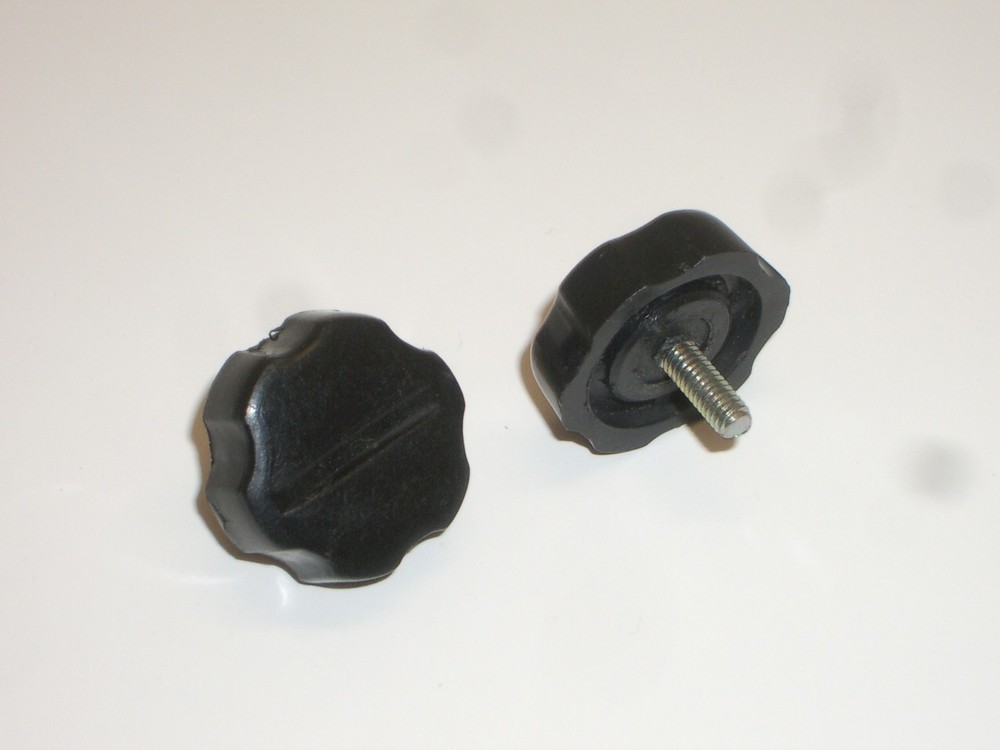 WORKMAN KN3P 3mm PLASTIC REPLACEMENT RADIO SIDE SCREW KNOBS 2PC SET