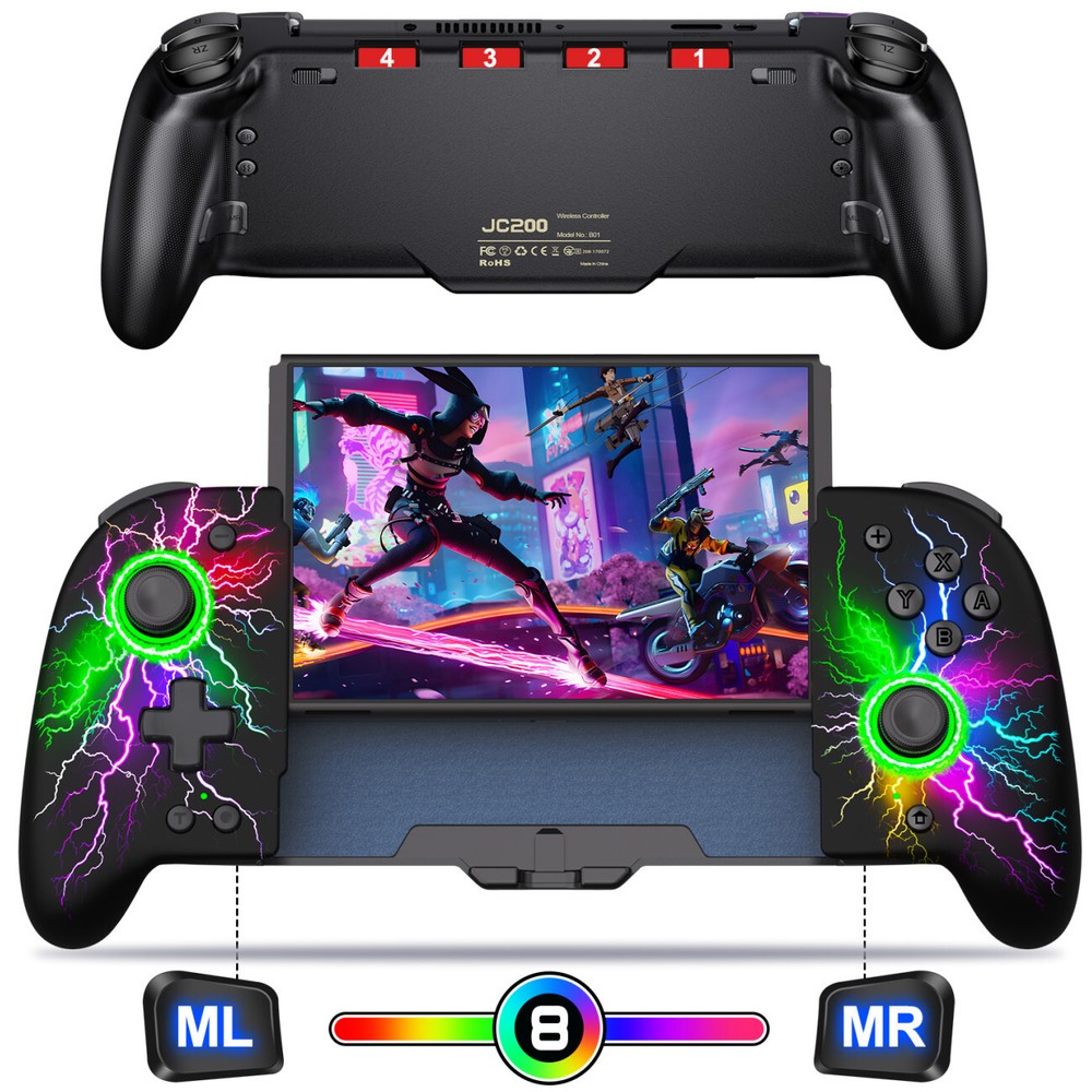 Switch Controller for Nintendo Switch/OLED,Full-Size Grip Wireless Switch Joypad