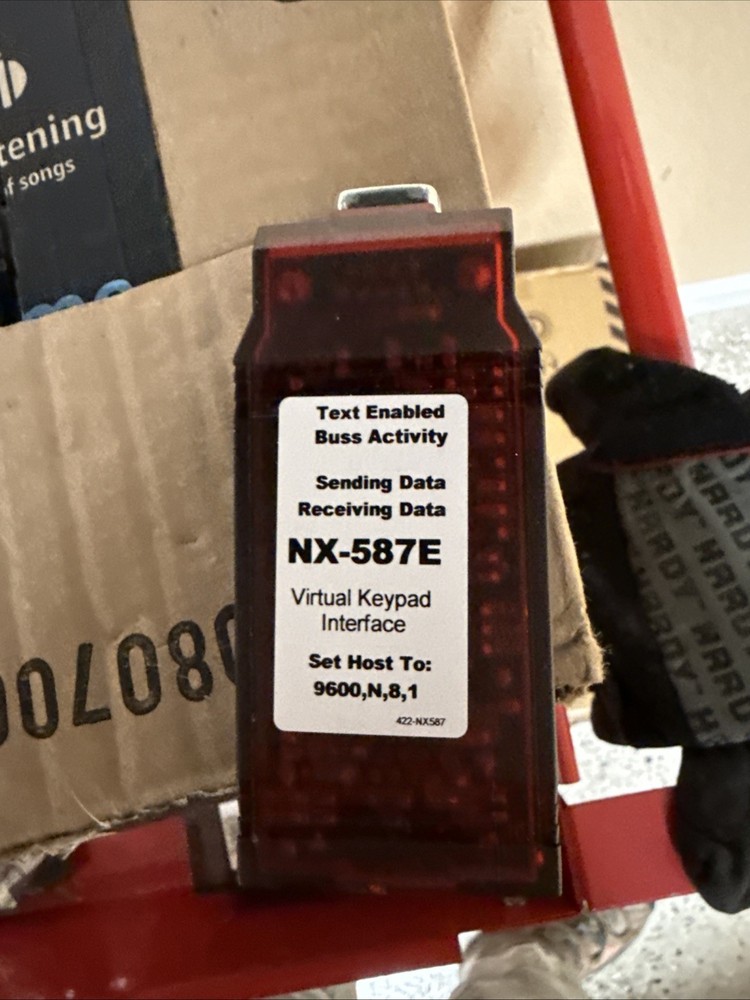 Interlogix NetworX NX-587E Virtual Keypad Module - Red