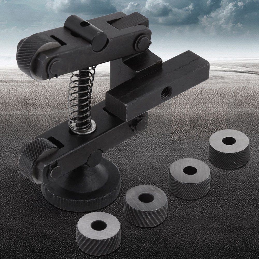 1 Pcs Knurling Knurler Tool Holder Linear Knurl Tool Lathe Adjustable Shank