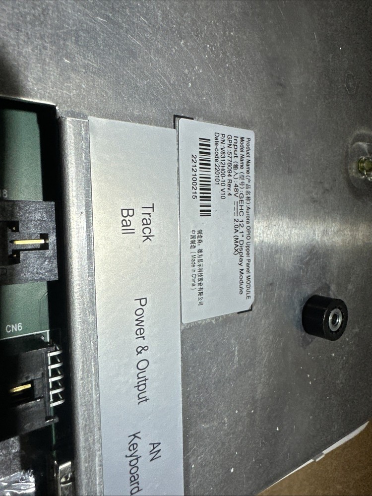 GE Vivid E95 Aurora Upper OP Panel Model 5776094