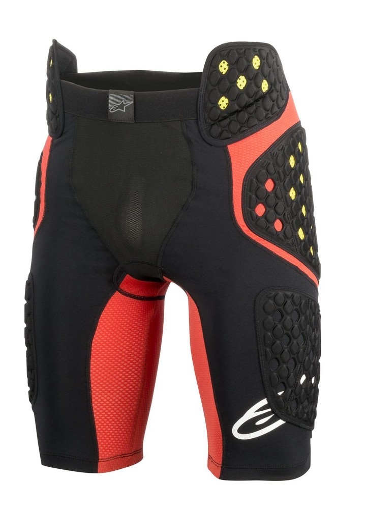 Alpinestars Sequence Pro Shorts Black Red With Protectors