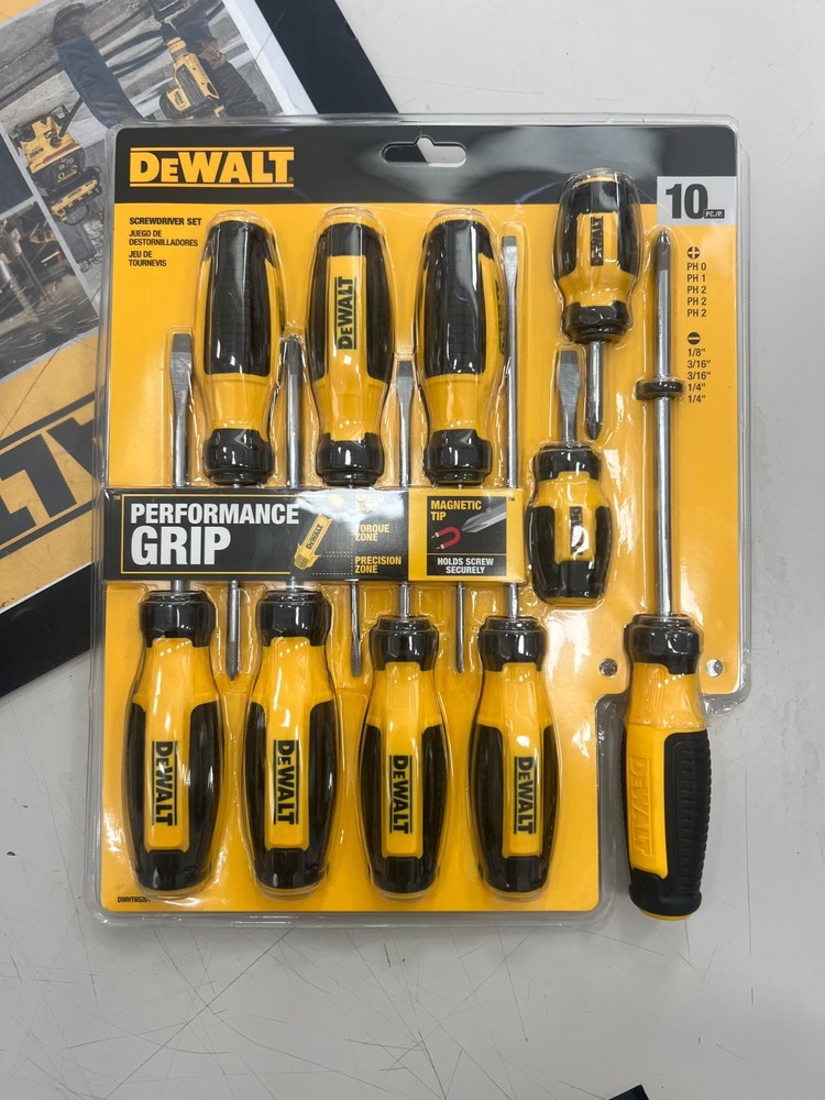 DeWalt Fixed Bar Screwdriver Set 10 pc