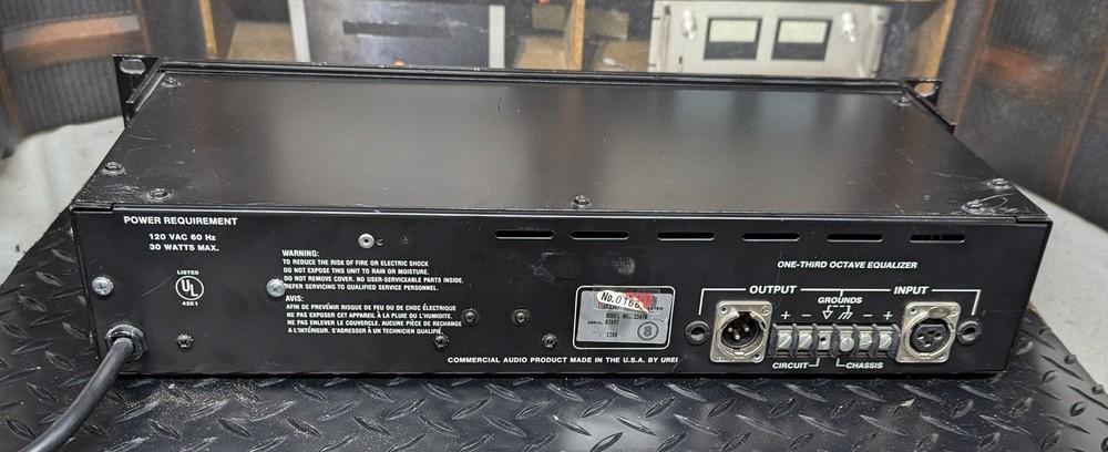 JBL UREI graphic equalizer 5547A with rack mounting tabs