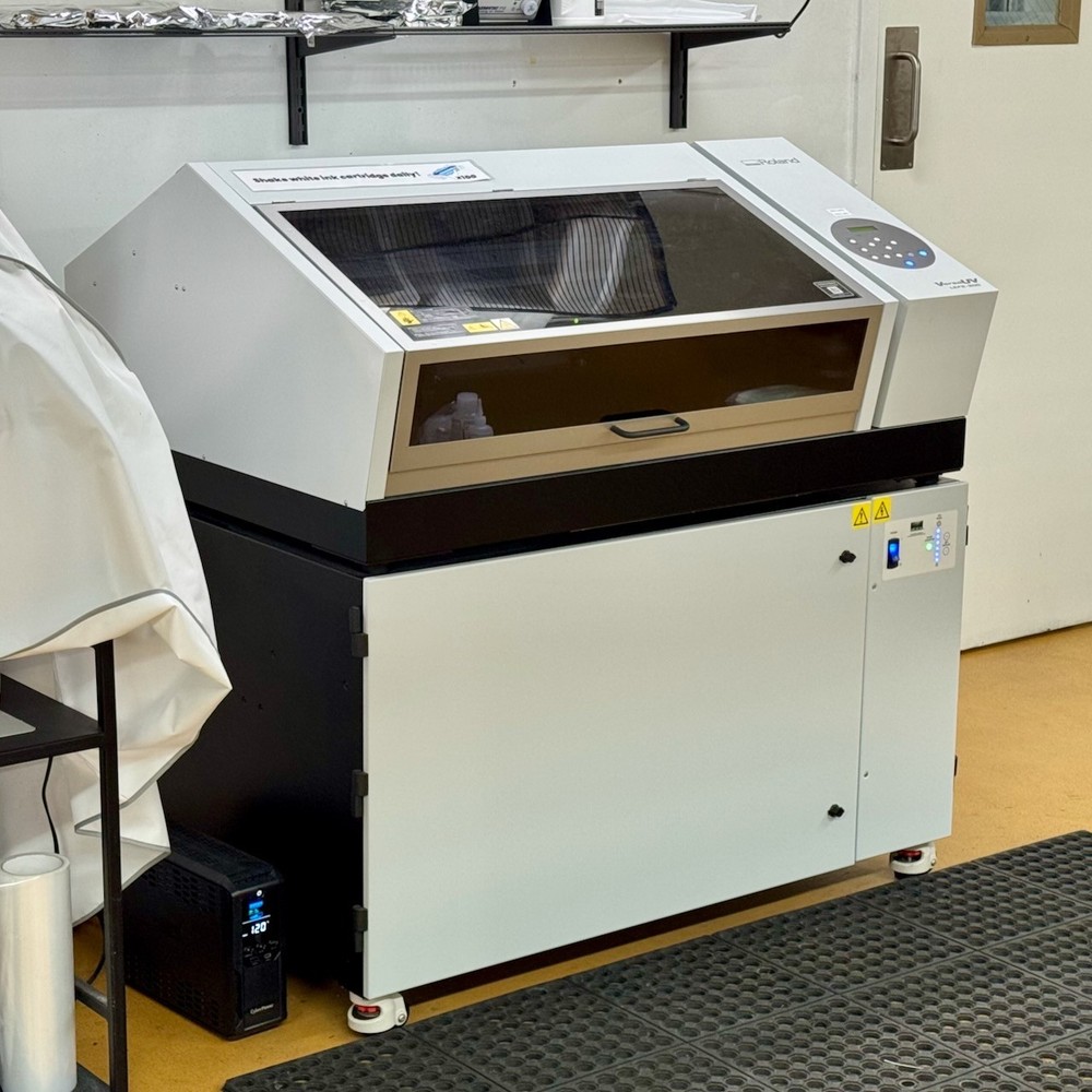 Roland LEF2-200 Flatbed UV Printer + BOFA Air Filtration Stand + Vacuum Table