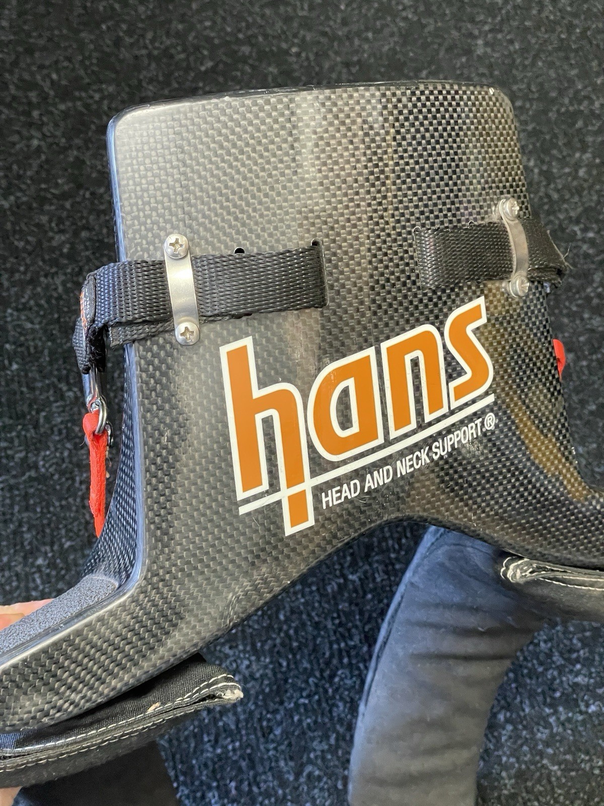 Hans Device Carbon Fiber 20M Medium Car SCCA Racing arai bell anchors