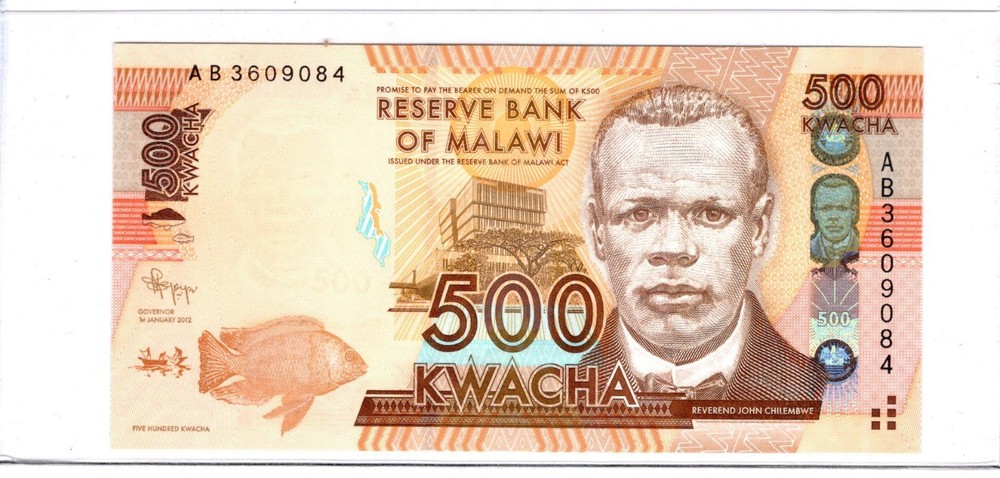 Malawi 500 Kwacha 2012 UNC AB3609084