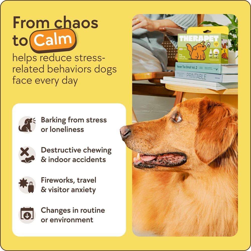TherapetMD 60-Day Dog Calming Diffuser Kit - Dog Pheromone Diffuser for Stres...