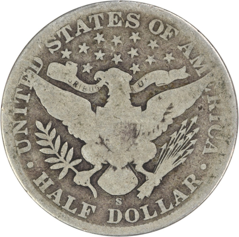 1908-S Barber Silver Half Dollar G Uncertified #502