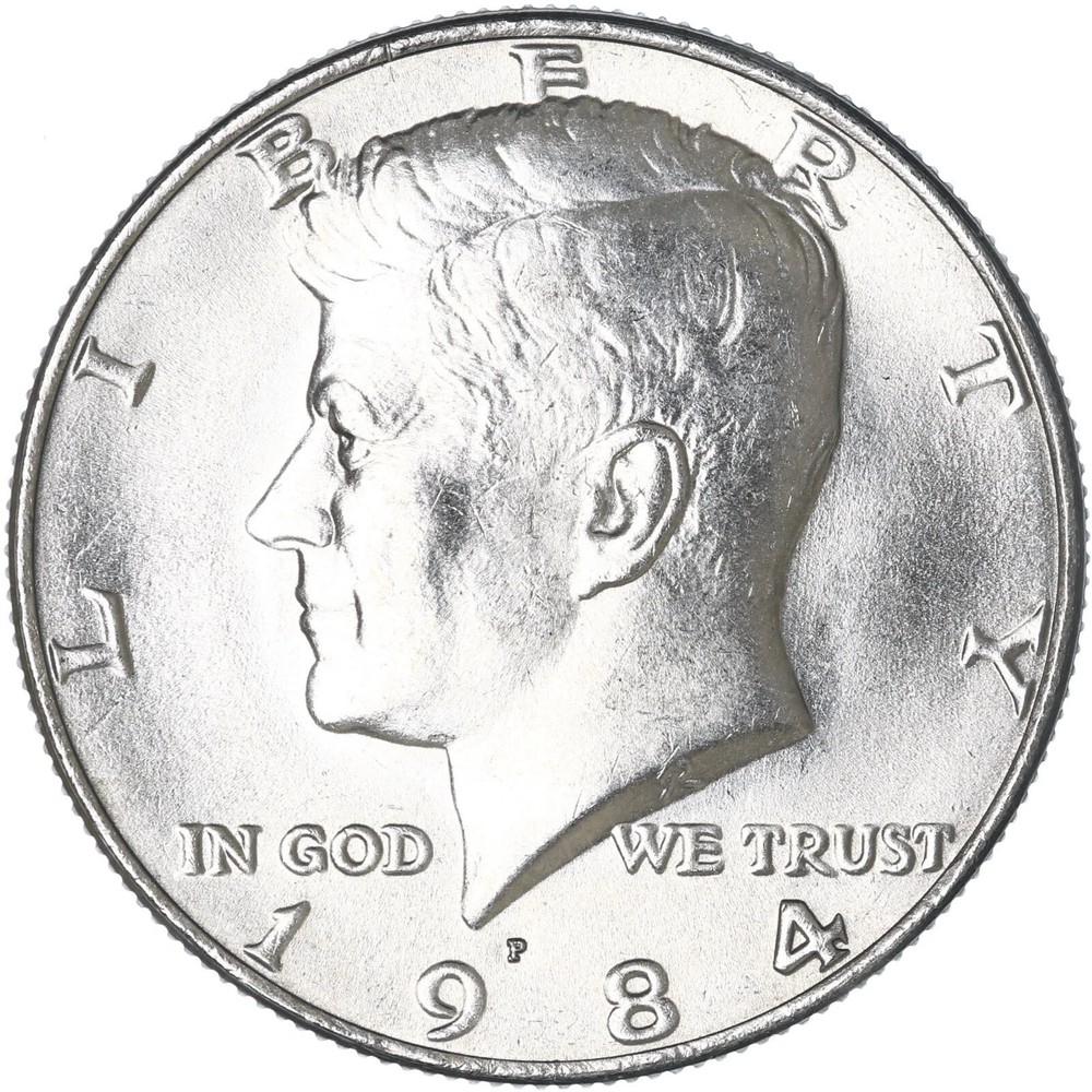 1984 P Kennedy Half Dollar Uncirculated from Mint Set