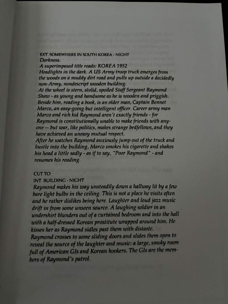 MGM™ THE MANCHURIAN CANDIDATE Rare Script BRAINWASH BUNDLE Screenplay Set