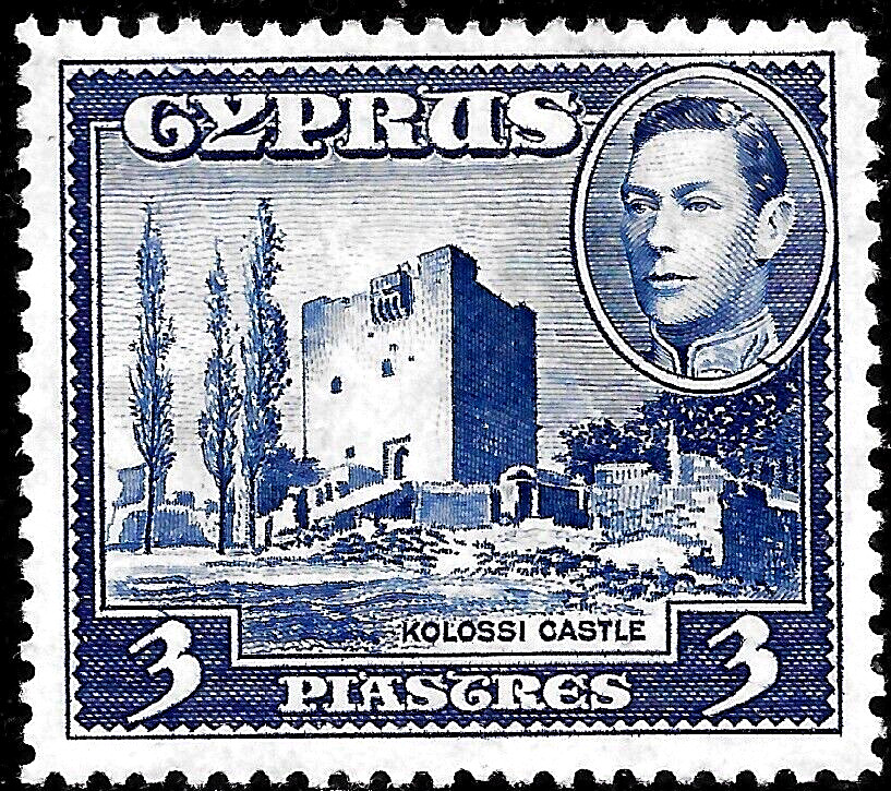 Cyprus SC#148A 1938 🔥 MLH 🔥 KOLOSSI CASTL