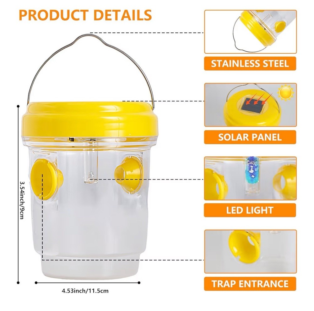 3 Pack Wasp Traps Outdoor Hanging