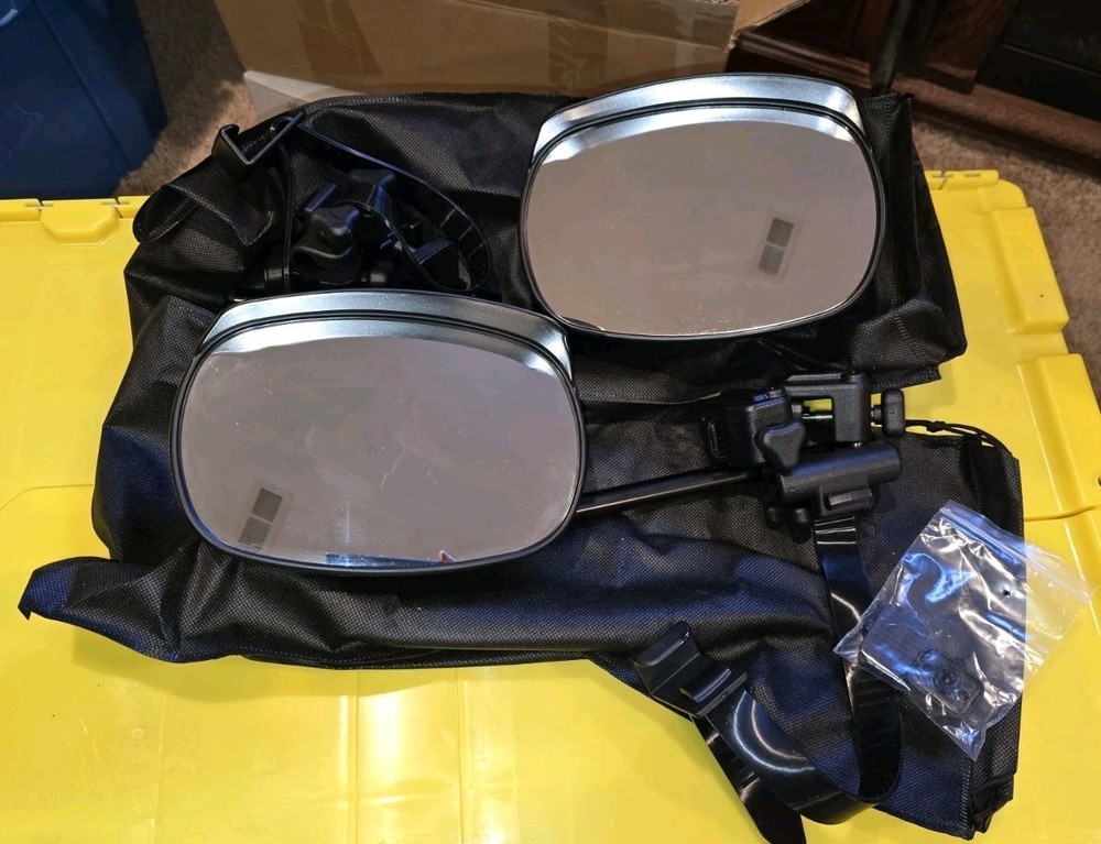 New Open Box Universal Clip on Towing Extension Mirrors - 2 Pack